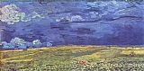 Vincent van Gogh Wheat Field under Clouded Sky painting